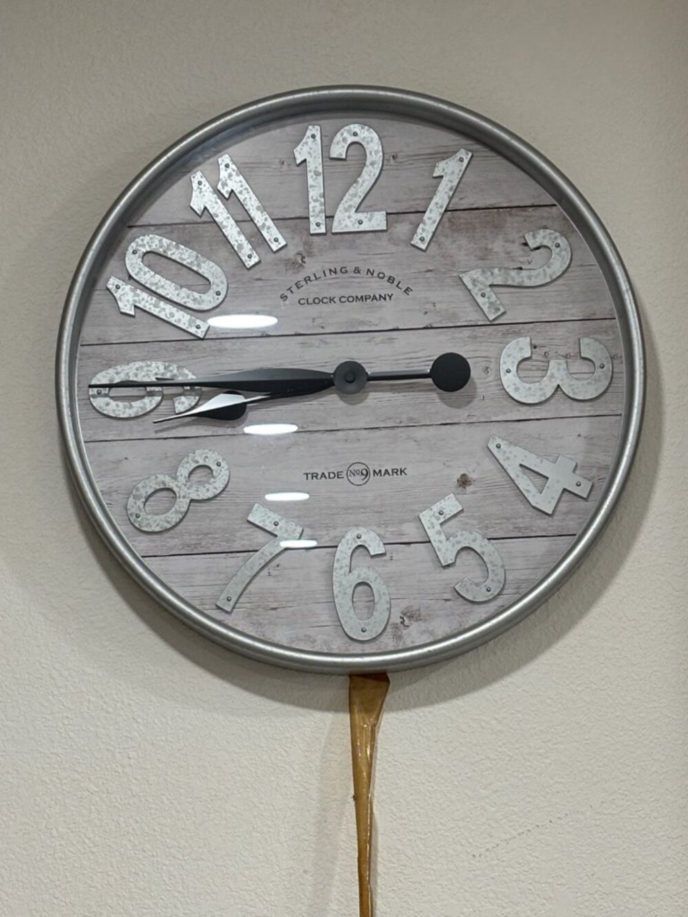 Sterling & Noble Farmhouse Wall Clock - Large